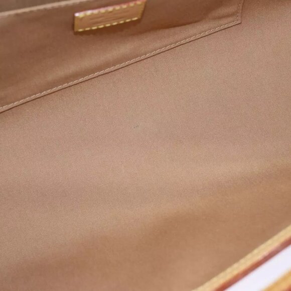 LOUIS VUITTON Monogram Vernis Roxbury Drive Hand Bag Noisette M91372 Auth 74252 - Picture 13 of 15